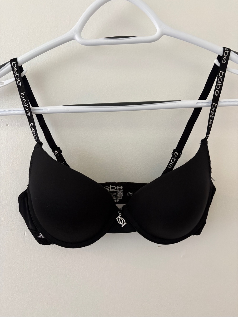 Bebe Black Push Up Bra 34B